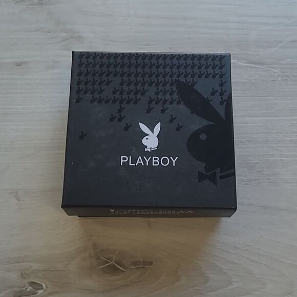 Playboy Men's belt dragon‎ emblem Black NWT in box - Picture 4 of 5